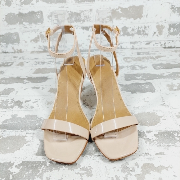ASOS Cream Buckle Ankle Strap Summer Heeled Sandals O622 - Picture 3 of 16